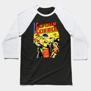 Captain Science Fantastic Adventure Stories Baseball T-Shirt